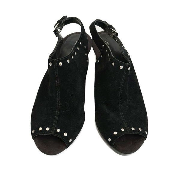 AERPSOLES Haven Studded Peep Toe Heels - Picture 7 of 12